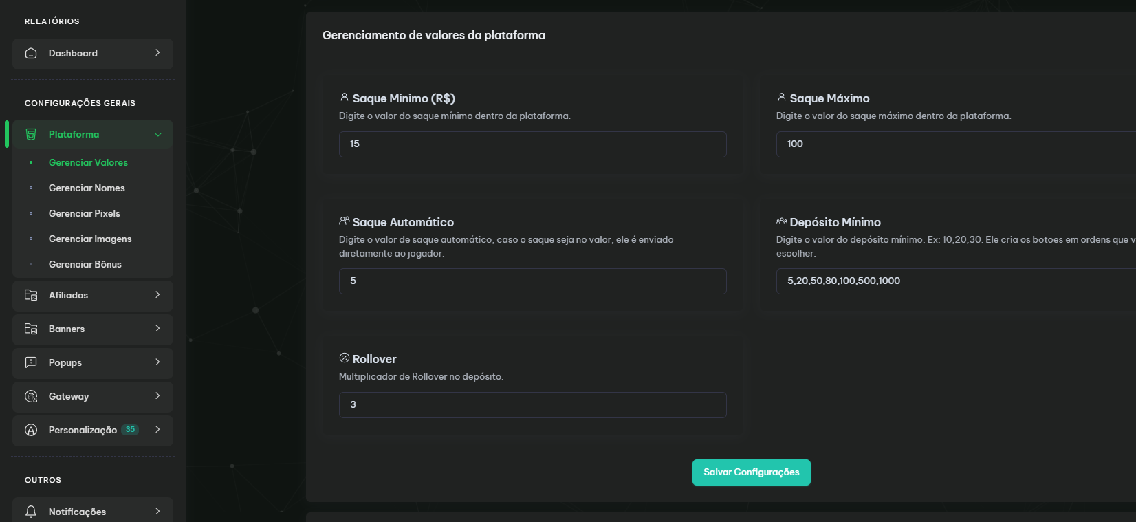 Plataforma Chinesa com Gatway BSPay + PIXUP - Imagem 4