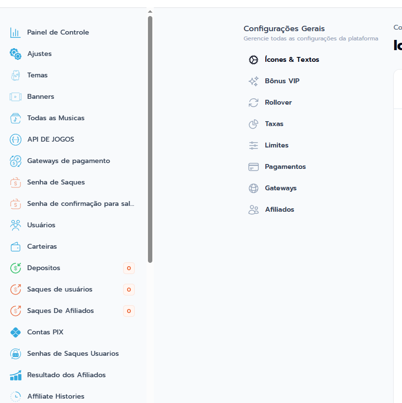 Plataforma de Cassino Online com BSPay, PIXUP e Integração API de Jogos - Imagem 3