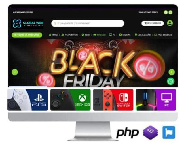 Loja Virtual Em Wordpress Responsiva Woocommerce - Mercado P